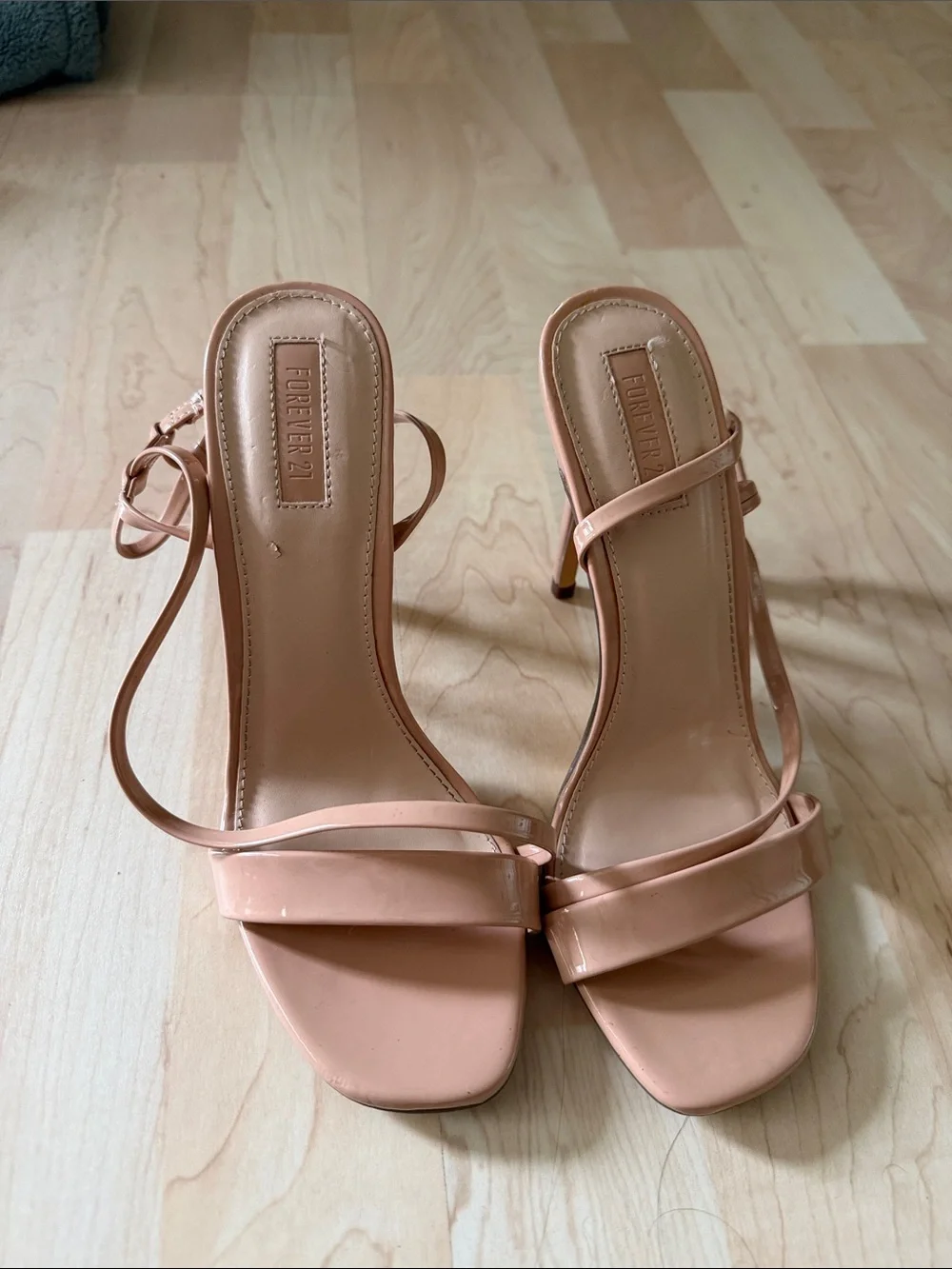 Forever 21 Blush Strappy High Heel Sandals